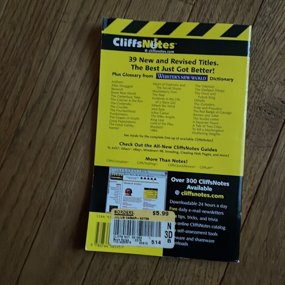 CliffsNotes 3 titles Shakespeare and Hawthorne. Like new with tags. No rips - Picture 7 of 7